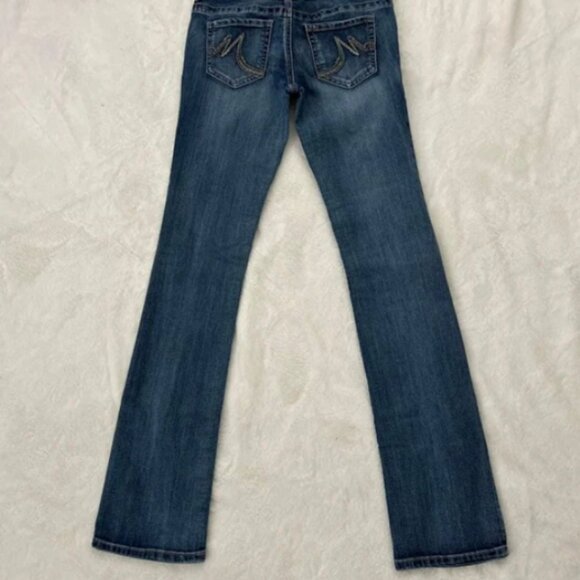 Women's Lighter Faded Straight with a Slight Flare, Jeans by Maurices - Picture 4 of 6